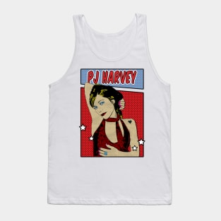 PJ Harvey Pop Art Comic Style Tank Top